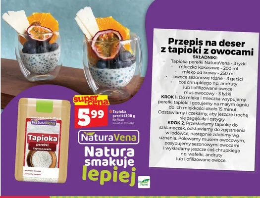 Tapioka perełki Bio Planet promocja w TOPAZ