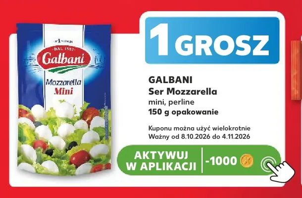 Ser mozzarella mini Galbani promocja w Kaufland