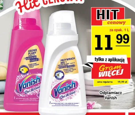 Odplamiacz Vanish Oxi Action Crystal White promocja w Gram Market