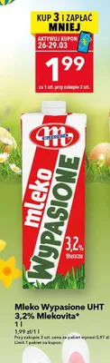 Mleko wypasione UHT 3,2% promocja w LEWIATAN