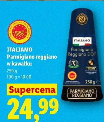 Ser parmigiano reggiano w kawałku promocja w Lidl