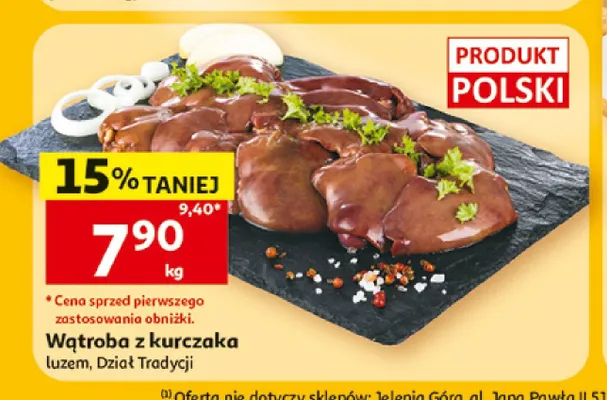 Wątroba z kurczaka promocja w Auchan