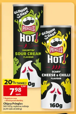 Chipsy Pringles Hot Hauntin' Sour Cream promocja w Auchan