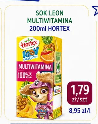 Sok Leon multiwitamina Hortex promocja w emma MARKET