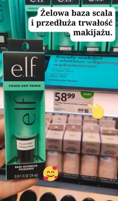 Baza pod makijaż Power Grip Primer promocja w Rossmann