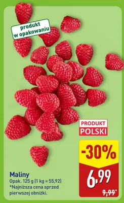 Maliny promocja w Aldi