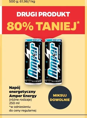 Napój energetyczny Amper Energy promocja w Netto