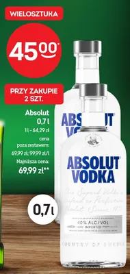 Wódka promocja w Żabka