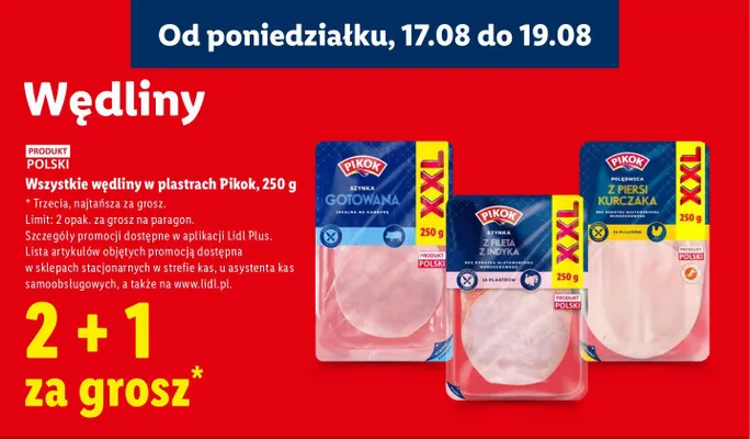 Szynka gotowana Pikok promocja w Lidl