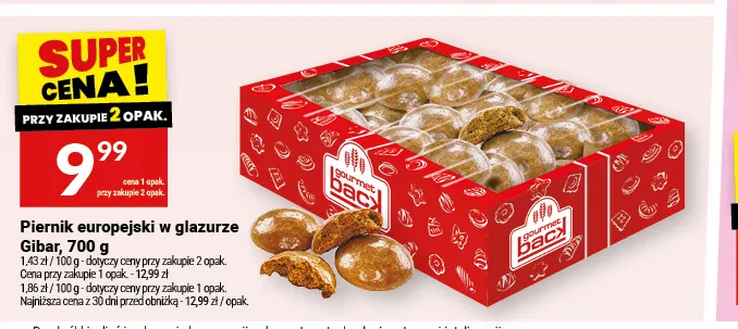 Piernik europejski w glazurze Gibar promocja w Twój Market
