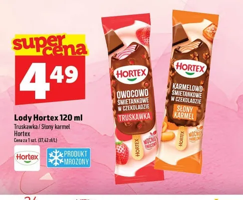 Lody karmelowo-śmietankowe w czekoladzie słony karmel Hortex promocja w TOPAZ