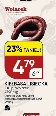 Kiełbasa lisiecka Wolarek promocja w Chata Polska