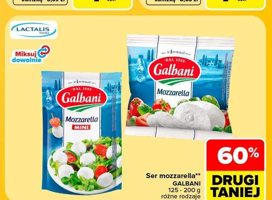 Ser mozzarella Galbani promocja w Carrefour