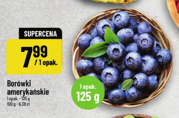 Borówki amerykańskie promocja w POLOmarket