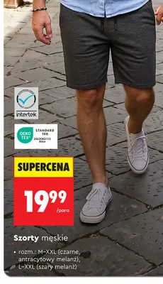 Szorty męskie Clevé promocja w Biedronka