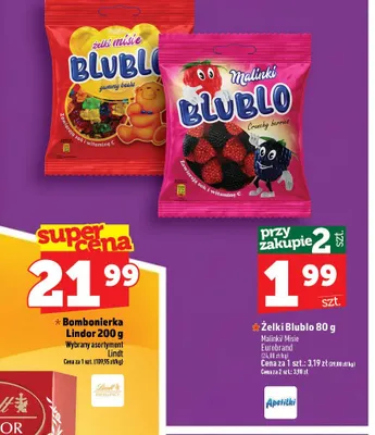 Żelki Blublo Malinki promocja w TOPAZ