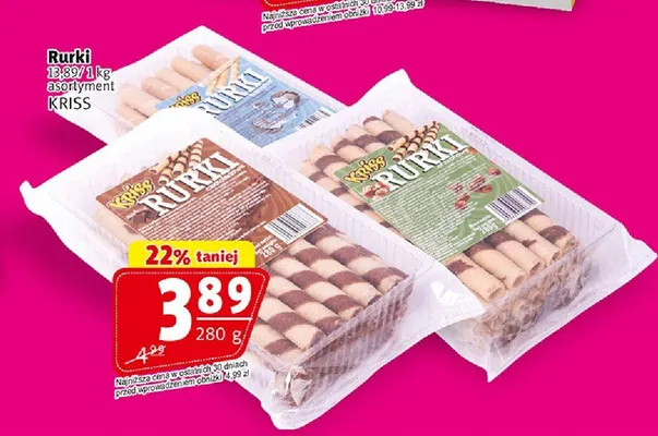 Rurki asortyment Kriss promocja w Prim Market
