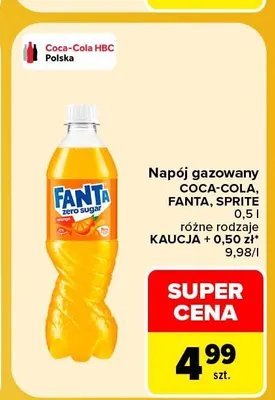 Napój gazowany Fanta promocja w Carrefour