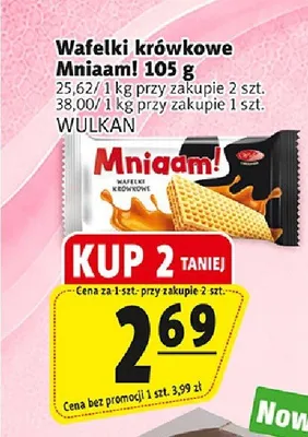 Wafelki krówkowe Mniaam! promocja w Prim Market