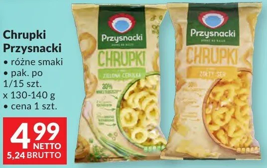 Chrupki Przysnacki różne smaki promocja w Makro