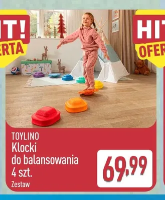 Klocki do balansowania 4 szt. Toylino promocja w Aldi