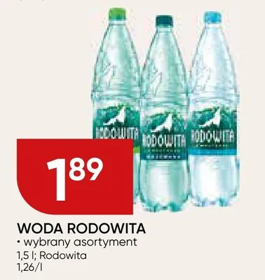 Woda rodowita wybrany asortyment promocja w Chata Polska