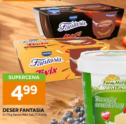 Deser Fantasia Mars 2-pak Danone promocja w Stokrotka