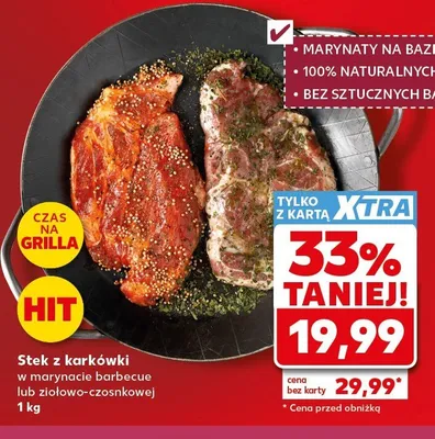 Stek z karkówki w marynacie barbecue promocja w Kaufland