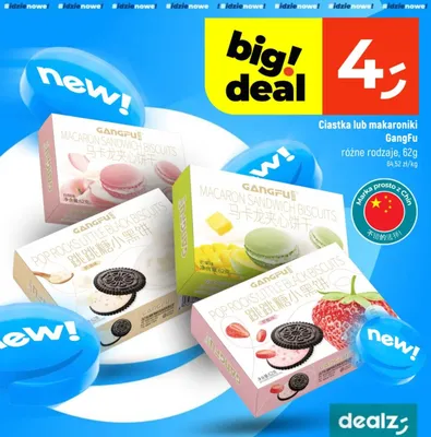 Ciastka lub makaroniki różne rodzaje promocja w Dealz