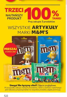 Artykuły M&M's promocja w Kaufland