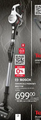 Odkurzacz pionowy Bosch BBS711W 761930 promocja w Selgros