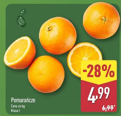 Pomarańcze promocja w Aldi