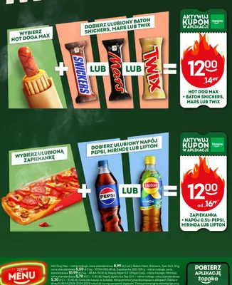 Zapiekanka + napój Pepsi, Mirinda lub Lipton promocja w Żabka