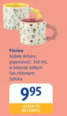 Kubek Amore, pojemność: 340 ml, w kolorze żółtym lub różowym promocja w Drogerie DM