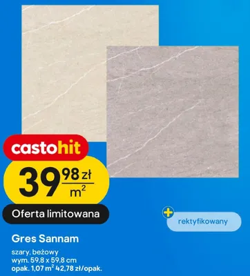 Gres Sannam 59,8x59,8 cm promocja w Castorama