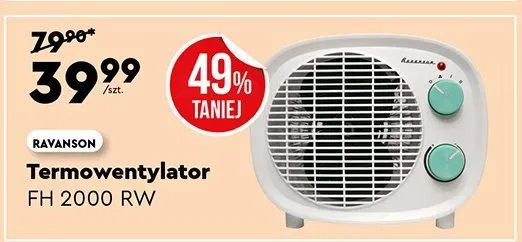 Termowentylator FH 2000 RW promocja w Biedronka Home