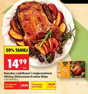 Kaczka z jabłkami i majerankiem Wolno Gotowane Kraina Mięs promocja w Biedronka
