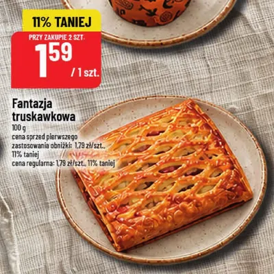 Ciastko Fantazja truskawkowa promocja w POLOmarket