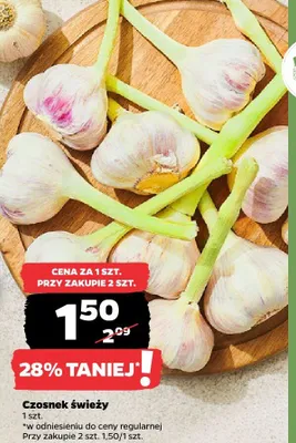 Czosnek świeży promocja w Netto