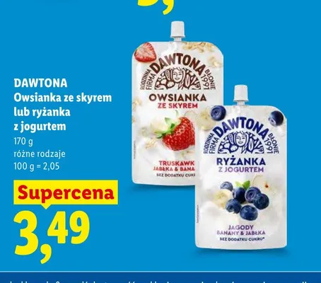 Owsianka ze skyrem Dawtona promocja w Lidl