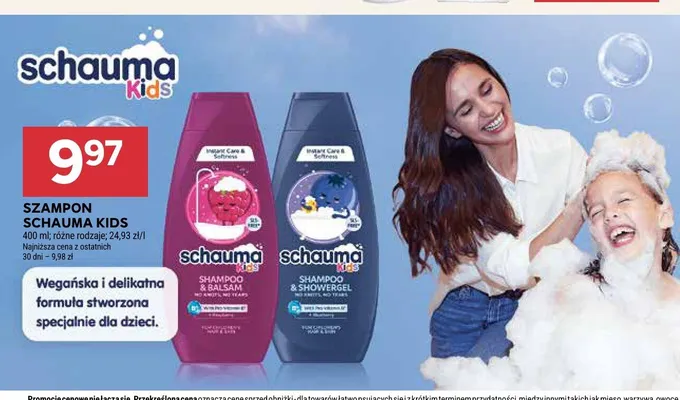 Szampon i balsam do włosów Schauma Kids promocja w Stokrotka
