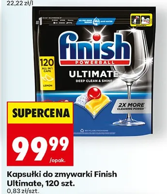 Kapsułki do zmywarki Finish Ultimate, 120 szt. promocja w Biedronka