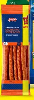 Kabanosy klasyczne drobiowo-wieprzowe Pikok promocja w Lidl