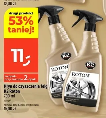 Płyn do czyszczenia felg K2 Roton promocja w Dealz