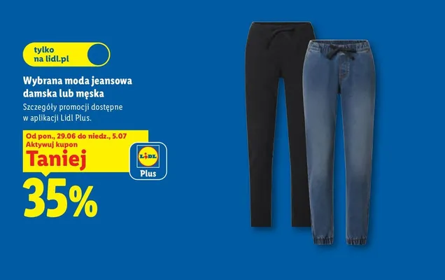 Moda jeansowa damska promocja w Lidl
