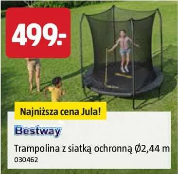 Trampolina Bestway z siatką ochronną Ø2,44m promocja w Jula