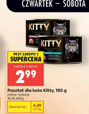 Pasztet dla kota Kitty z łososiem promocja w Biedronka