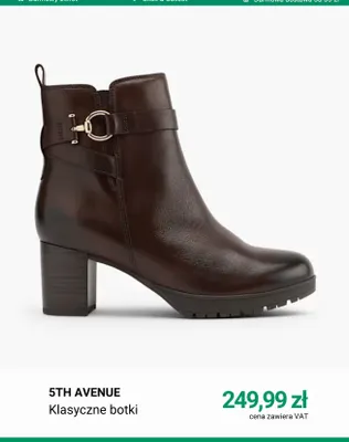 Klasyczne botki 5th Avenue promocja w Deichmann