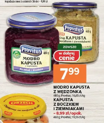 Modro kapusta z wędzonką Provitus promocja w Stokrotka