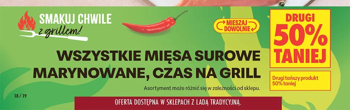 Mięsa surowe marynowane Czas na Grill promocja w Biedronka